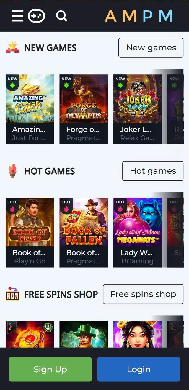 AMPM Casino Zrzut ekranu 3
